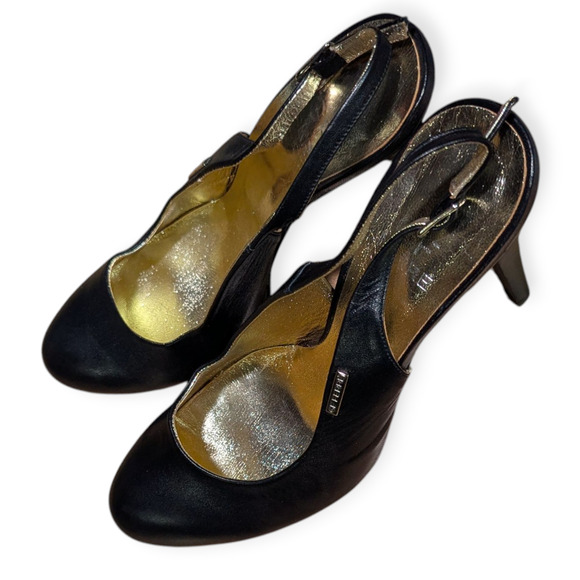 GF Ferre Black Women’s Slip On Stiletto Shoes 40 With Platform - Picture 2 of 7